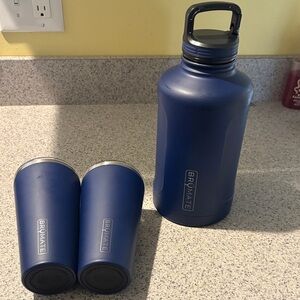 BrüMate Navy Growler and Imperial Pint Set